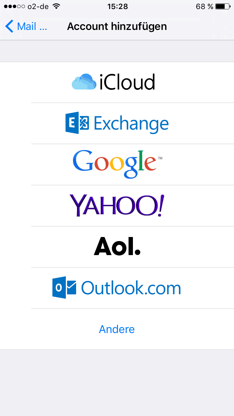 E-Mail-Adresse in iPhone einrichten